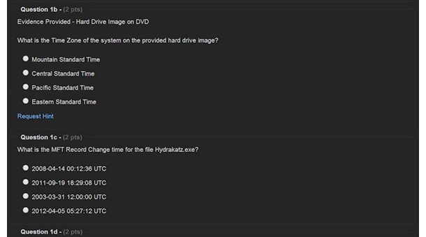 DFIR NetWars Tournament の質問例 – Level1